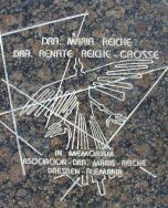 Gedenktafel im Maria Reiche Museum in Nazca